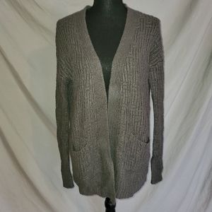Gray Fuzzy Cardigan